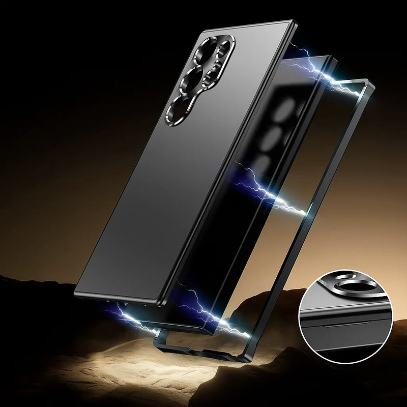 Funda Samsung con Marco de Aluminio y Resistente a Caídas