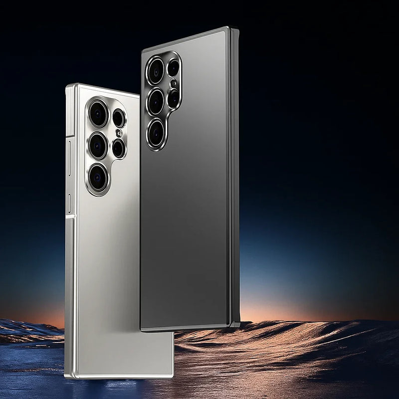 Funda Samsung con Marco de Aluminio y Resistente a Caídas