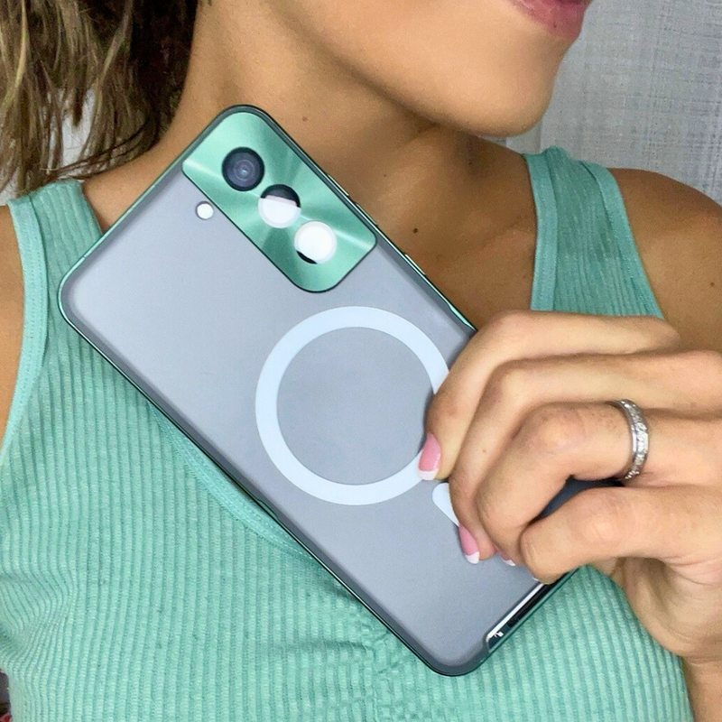 Funda Samsung Magnética con Vidrio Templado y Aluminio Aeroespacial - MagSafe