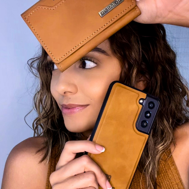 Funda Samsung Ultra Slim Cuero con Cartera Magnética 2 en 1