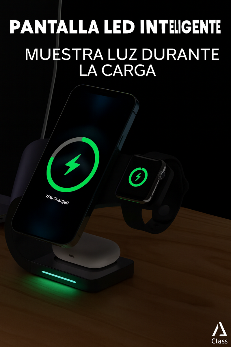 Cargador magnético inalámbrico Apple 4 en 1