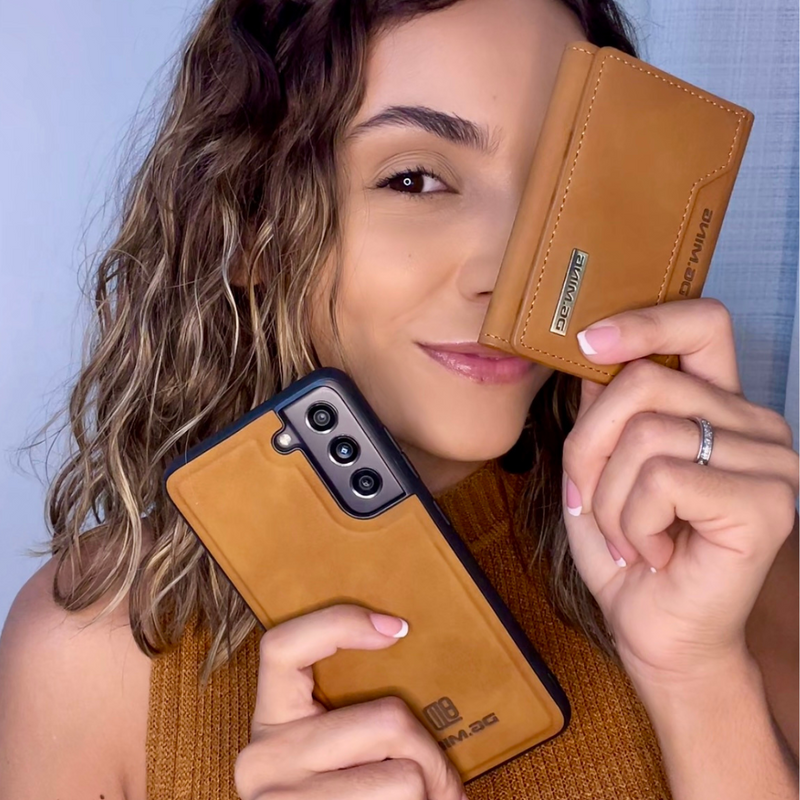 Funda Samsung Ultra Slim de piel con cartera magnética 2 en 1