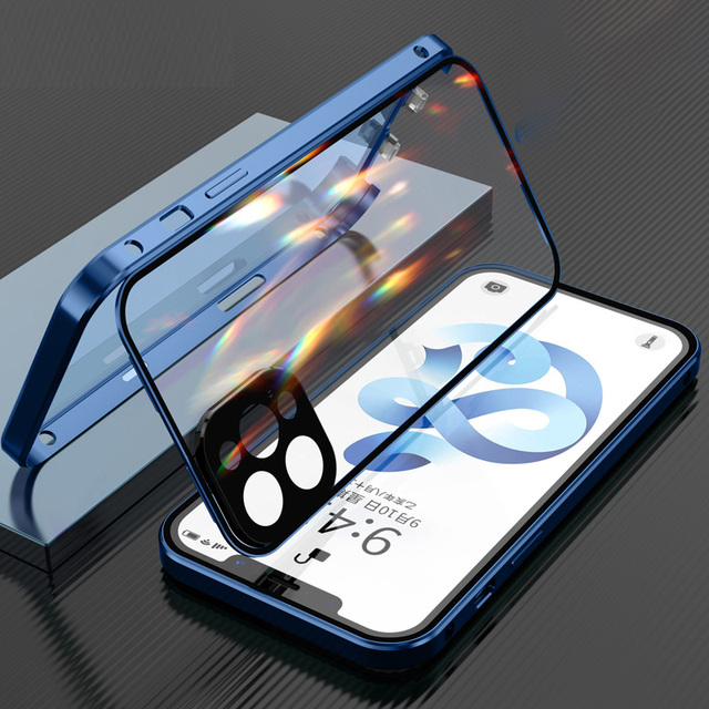 Funda para iPhone Magnética Blindada – Doble Protección 360º con Pantalla de Privacidad