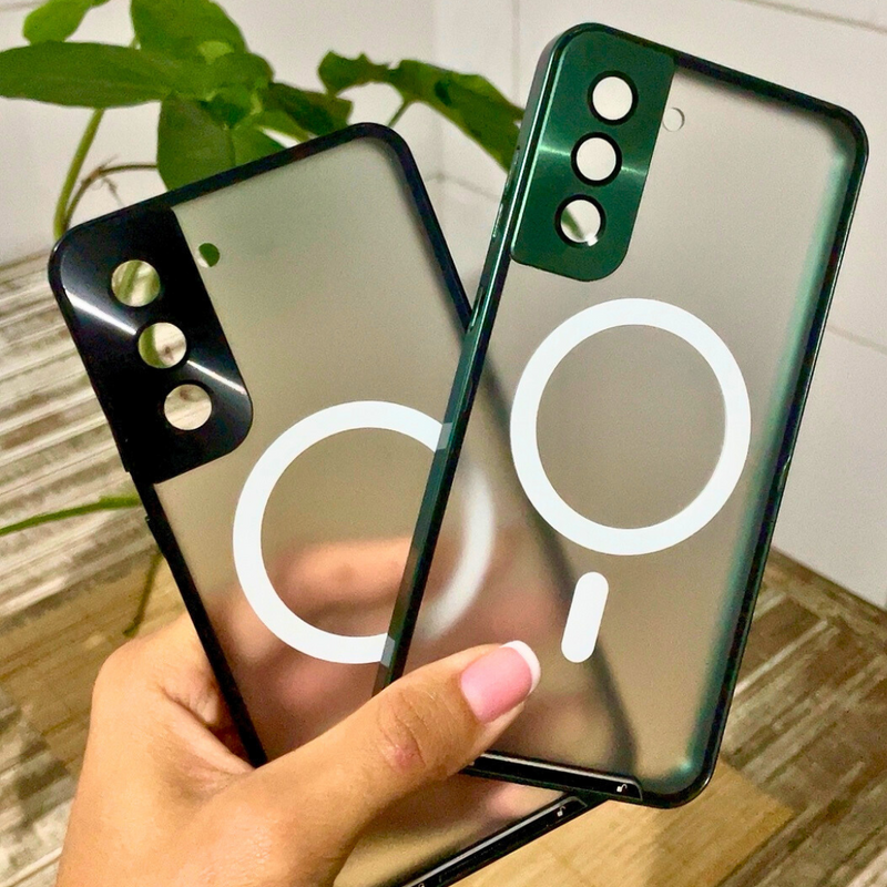 Funda Samsung Magnética con Vidrio Templado y Aluminio Aeroespacial - MagSafe