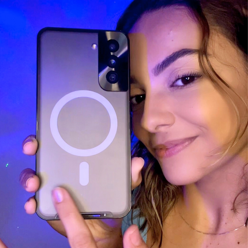 Funda Samsung MagSafe con cristal templado y aluminio aeroespacial