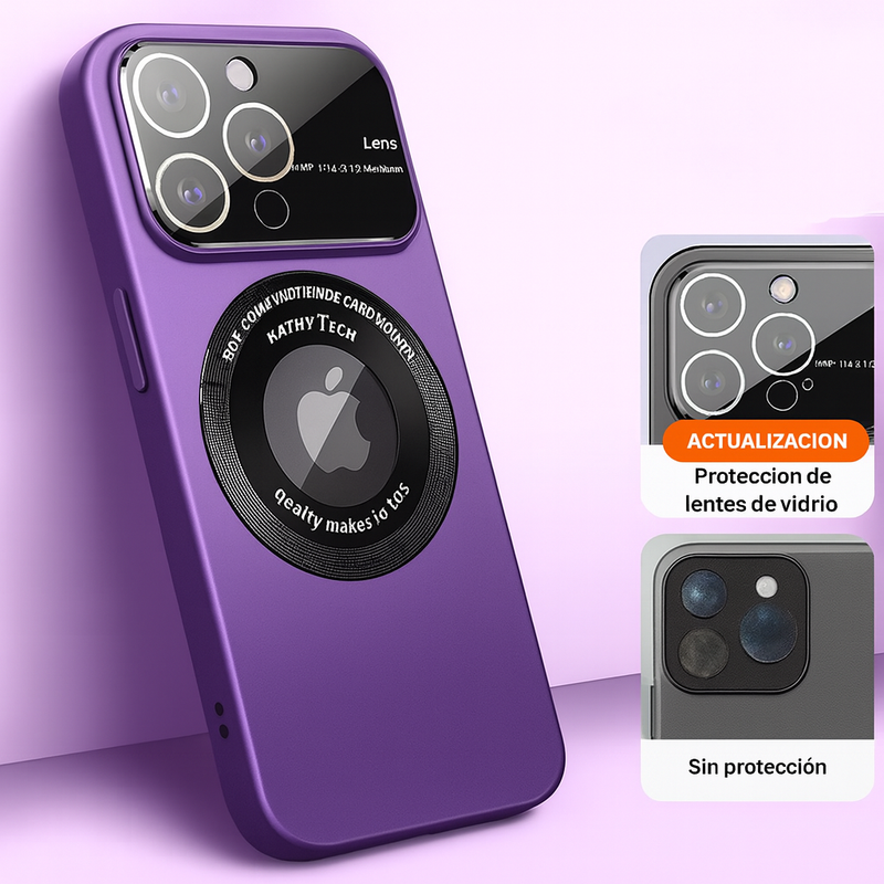Funda MagSafe para iPhone con protección para la lente