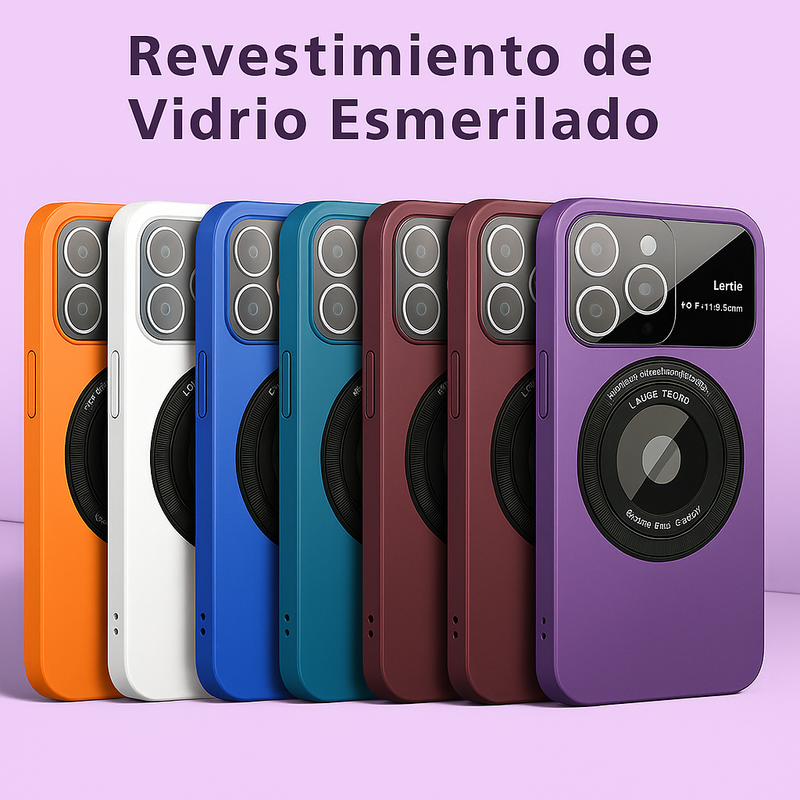 Funda MagSafe para iPhone con protección para la lente