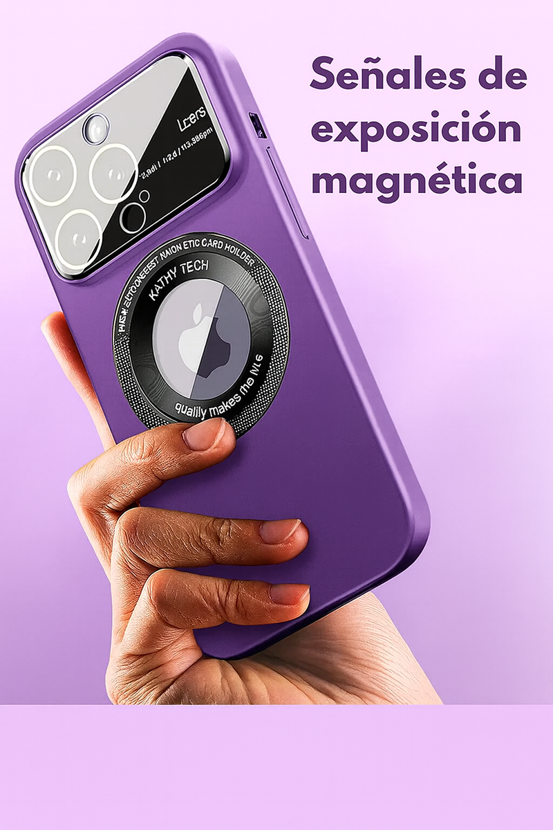 Funda MagSafe para iPhone con protección para la lente