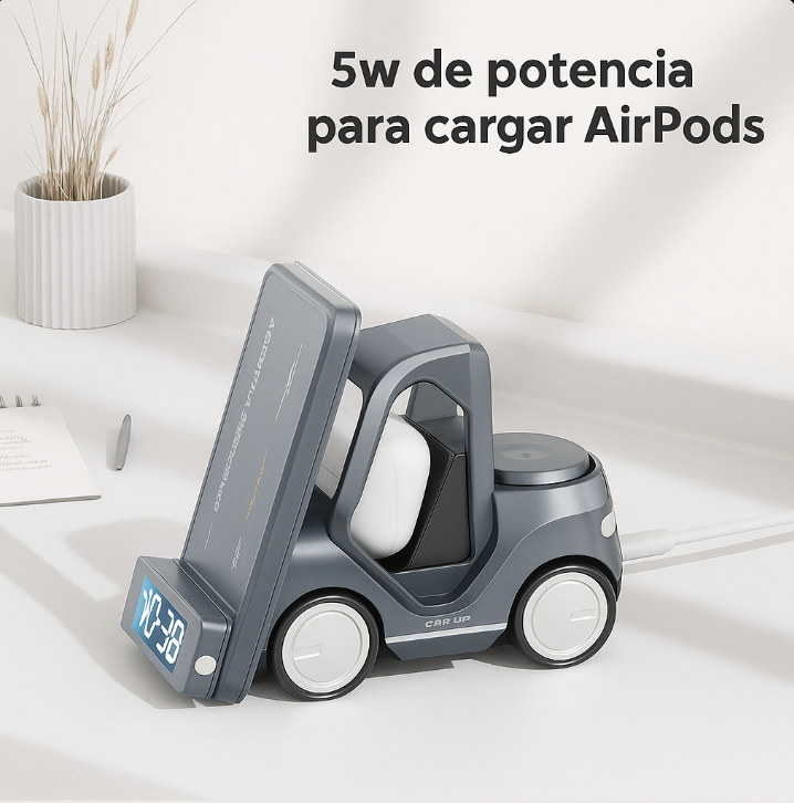 Estación de carga 5 en 1 estilo automóvil