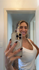 Funda protectora metálica para iPhone MagSafe en aleación de aluminio