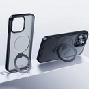 Case iPhone Fosco com Suporte Magnético Ajustável + Película [Combo Baseus]