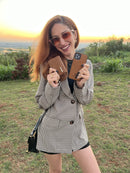 Funda de piel ultrafina para iPhone con cartera magnética 2 en 1