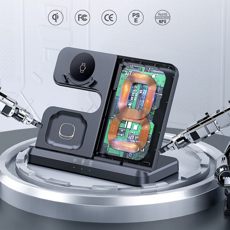 Base de carga Samsung 3 en 1 Inalarm - Carga rápida