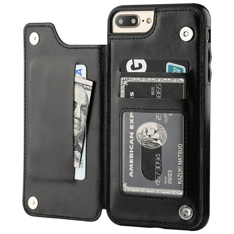 Funda iPhone Piel con Cartera Secreta 2 en 1