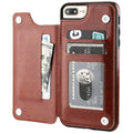 Funda iPhone Piel con Cartera Secreta 2 en 1