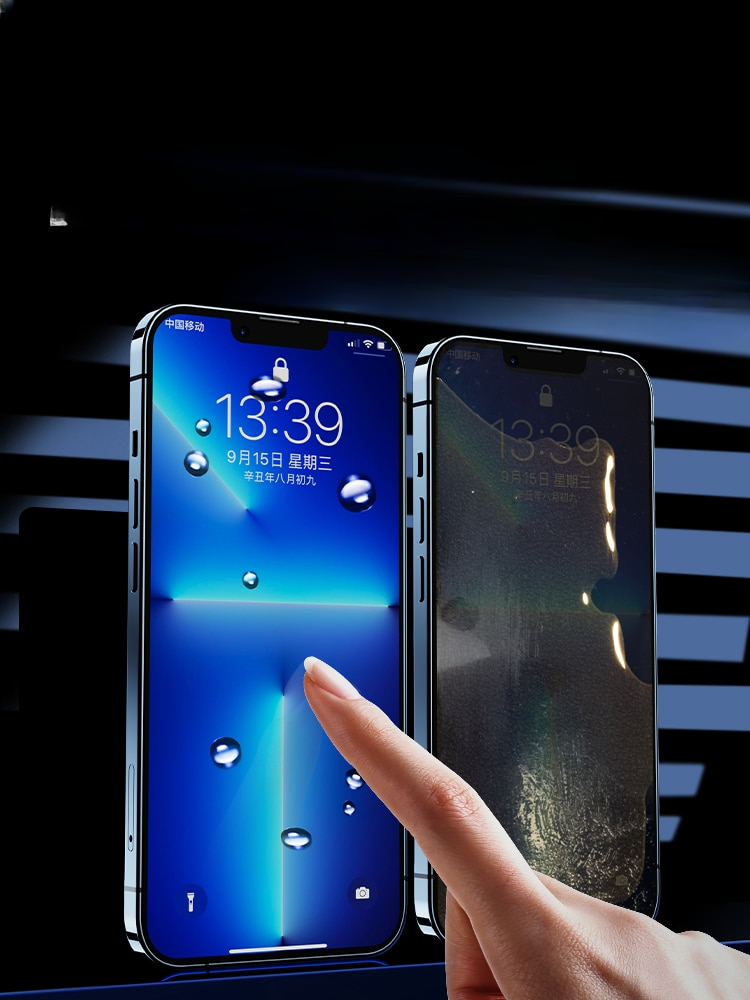 Protector de pantalla de vidrio templado premium para iPhone - Incluye kit de instalación