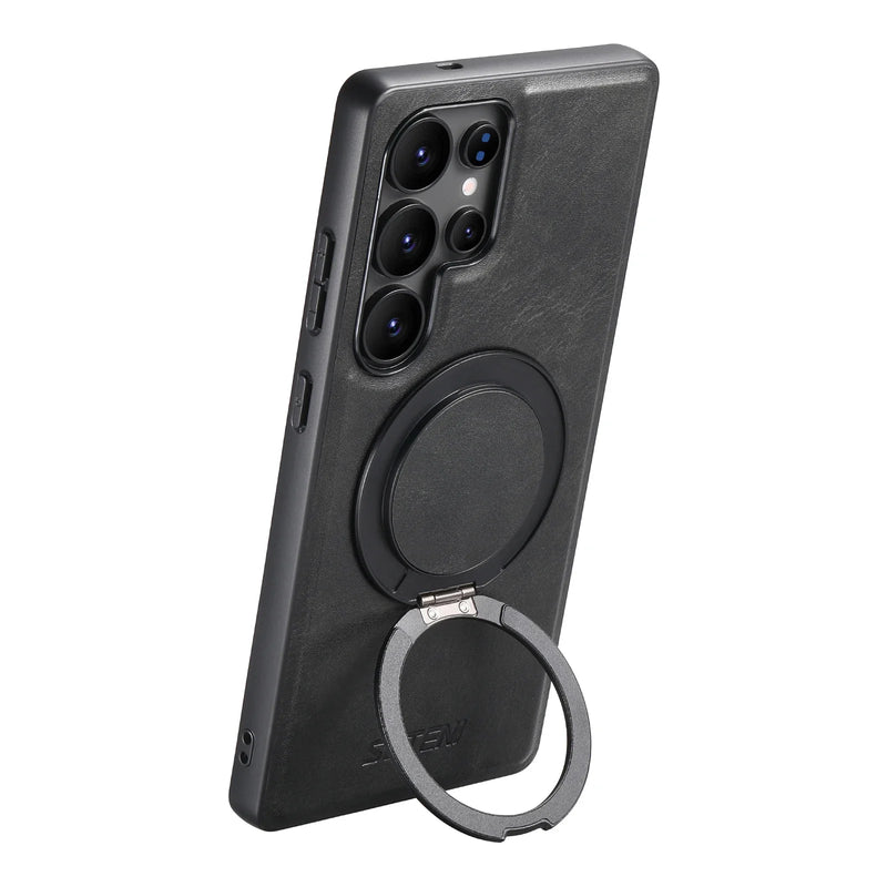 Funda para Samsung de piel con Soporte 360 Magsafe