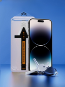 Protector de pantalla de vidrio templado premium para iPhone - Incluye kit de instalación