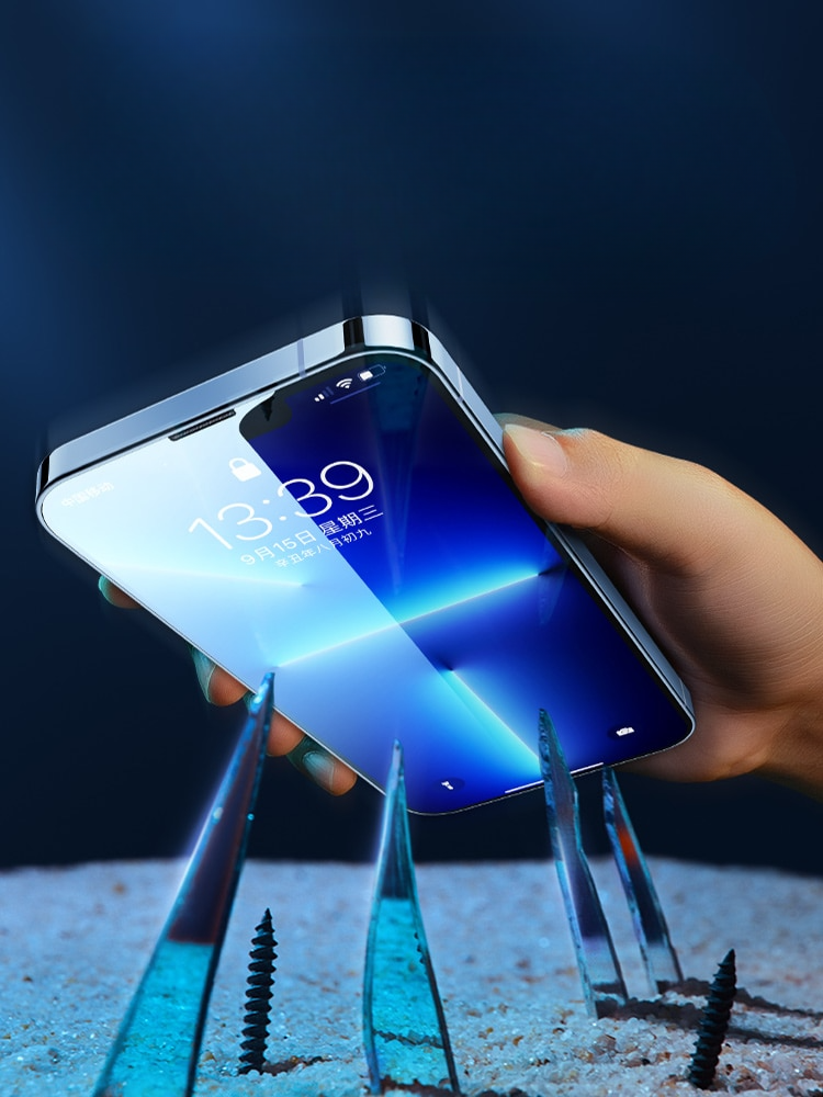 Protector de pantalla de vidrio templado premium para iPhone - Incluye kit de instalación