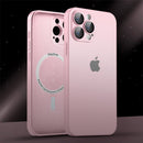 Funda Vitra Pro para iPhone con MagSafe y cristal templado esmerilado.