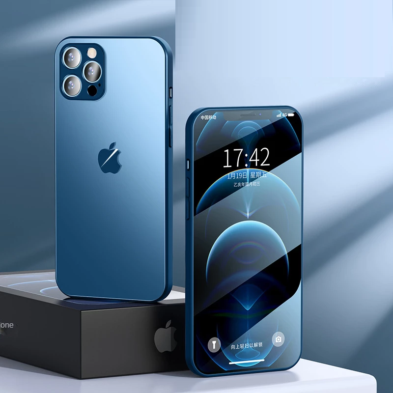 Funda Vitra Pro para iPhone con MagSafe y cristal templado esmerilado.