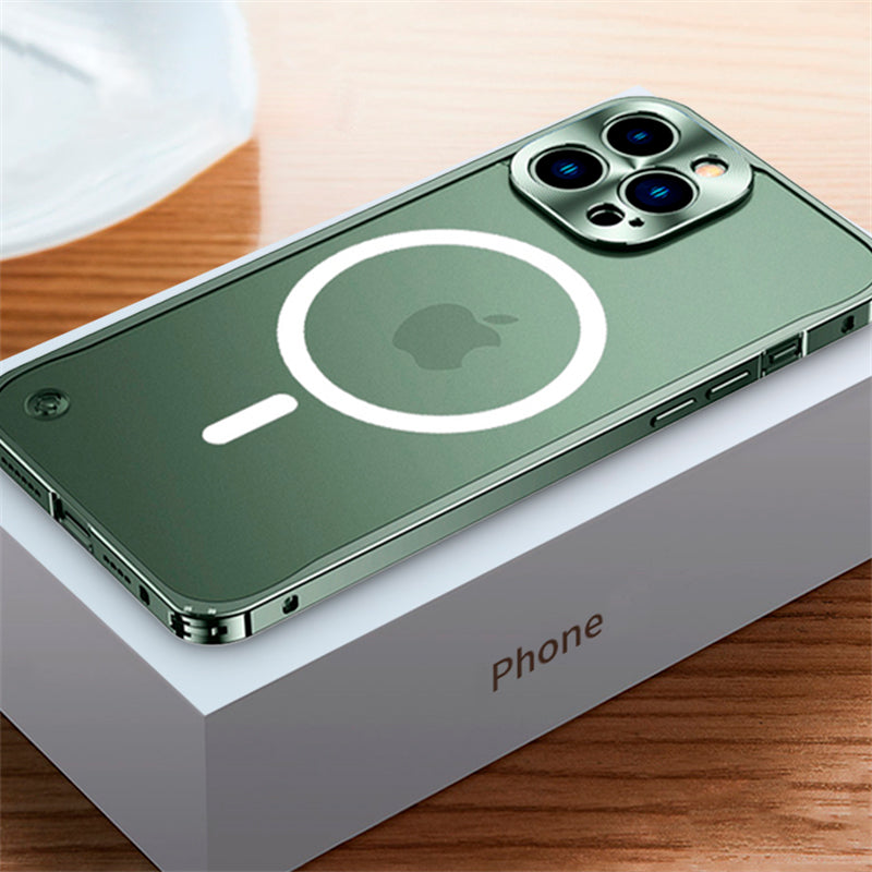 Funda protectora metálica para iPhone MagSafe en aleación de aluminio