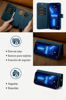 Funda iPhone Ultra Slim Cuero con Cartera Magnética 2 en 1 - Lanzamiento 2023