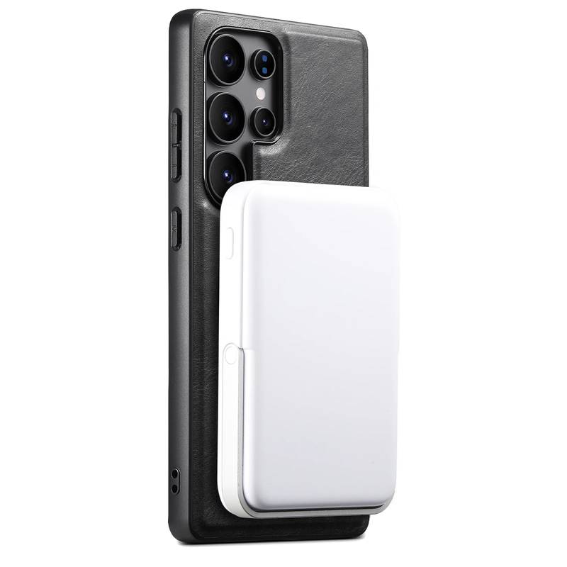 Funda para Samsung de piel con Soporte 360 Magsafe