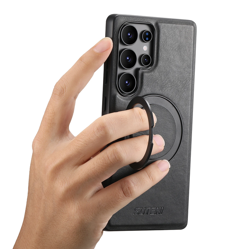 Funda para Samsung de piel con Soporte 360 Magsafe