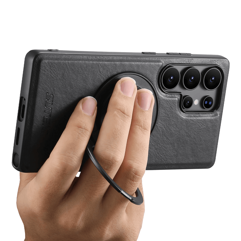 Funda para Samsung de piel con Soporte 360 Magsafe