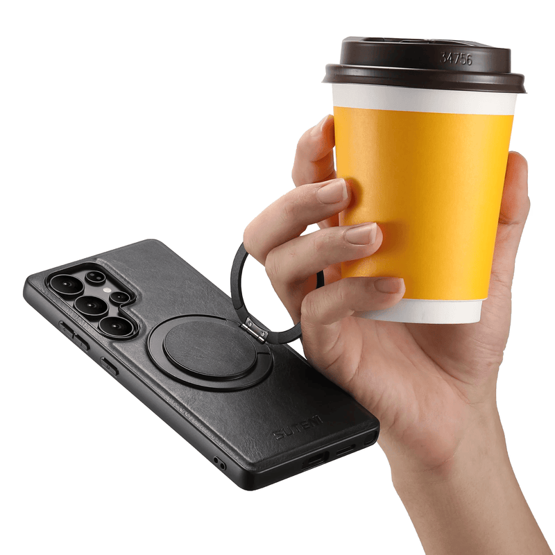 Funda para Samsung de piel con Soporte 360 Magsafe