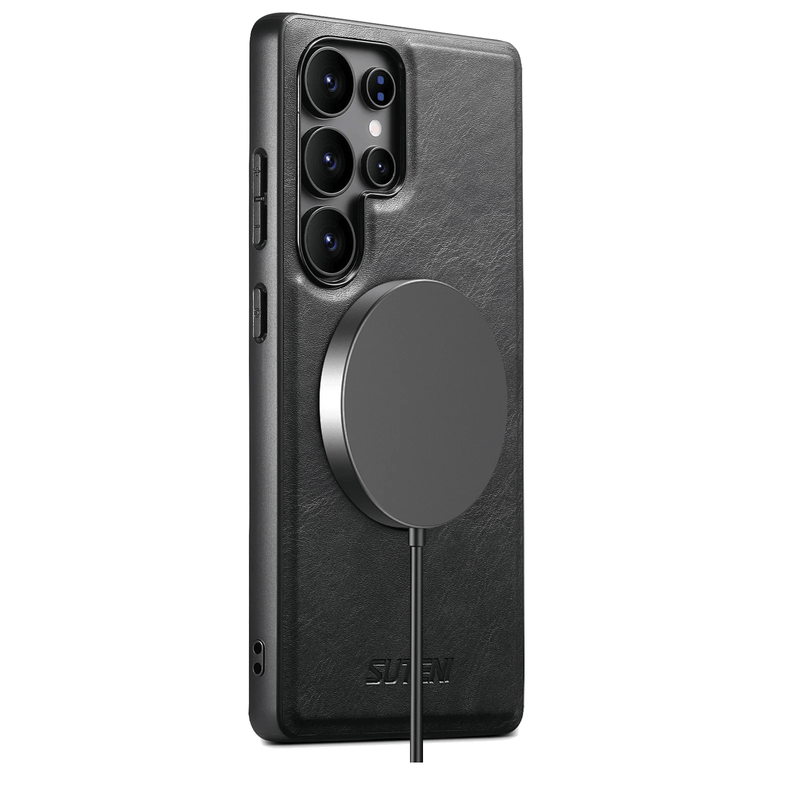 Funda para Samsung de piel con Soporte 360 Magsafe